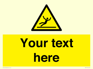 Custom Figure Slipping Sign